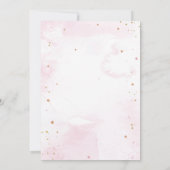 かわいい金髪のプリンセスのドラゴン誕生日パーティー 招待状 (裏面)