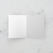 かわいい金髪の女の子のプールパーティー オーダーメイド子供用 サンキューカード (内部)