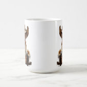 かわいい金髪の小さなポータイな田舎娘 コーヒーマグカップ (中央)