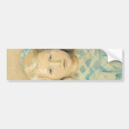 かわいい金髪の少女 バンパーステッカー