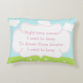 かわいい金髪の私たちの小さなプリンセス アクセントクッション (裏面)