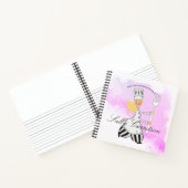 かわいい金髪女子シェフ料理パーソナライズされた本レシピ ノートブック (内部)