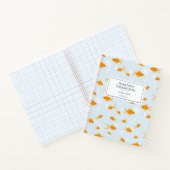 かわいい金魚が水中を泳ぐ ノートブック (内部)