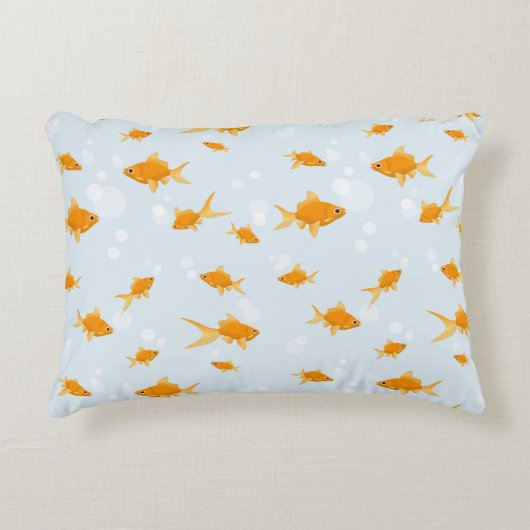 かわいい金魚が泳ぐ|過去記事 アクセントクッション (正面)
