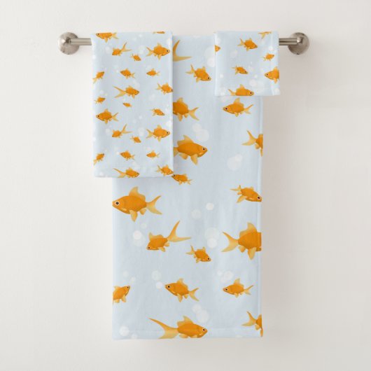 かわいい金魚が泳ぐ|過去記事 バスタオルセット (インサイチュ)