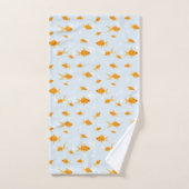 かわいい金魚が泳ぐ|過去記事 バスタオルセット (ハンドタオル)