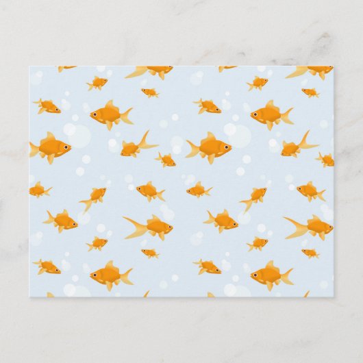 かわいい金魚が泳ぐ|過去記事 ポストカード (正面)
