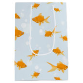 かわいい金魚が泳ぐ|過去記事 ミディアムペーパーバッグ (裏面)