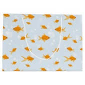 かわいい金魚が泳ぐ|過去記事 ラージペーパーバッグ (裏面)