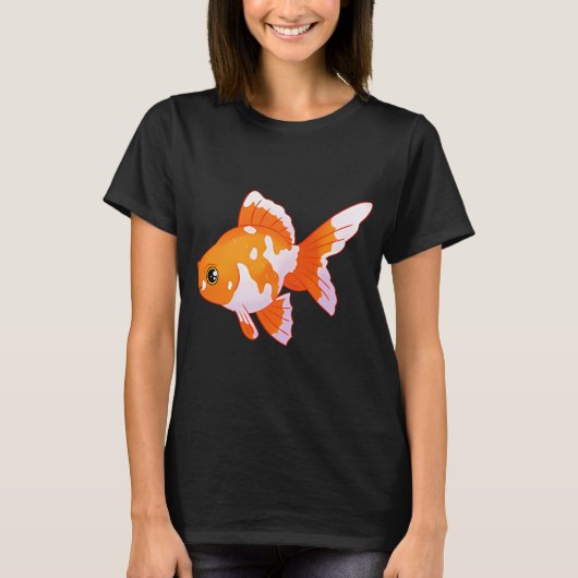かわいい金魚アート Tシャツ (正面)