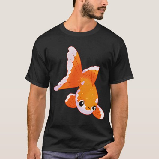 かわいい金魚アート Tシャツ (正面)