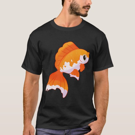 かわいい金魚アート Tシャツ (正面)