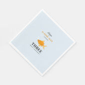 かわいい金魚スイミングウォーター子供の誕生日パーティー スタンダードランチョンナプキン (角)