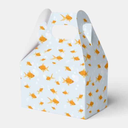 かわいい金魚スイミングウォーター子供の誕生日パーティー フェイバーボックス (裏面サイド)