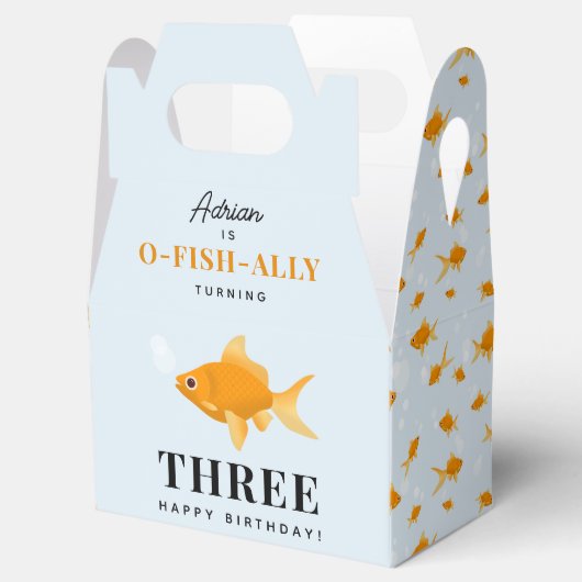かわいい金魚スイミングウォーター子供の誕生日パーティー フェイバーボックス (オープン)