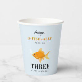 かわいい金魚スイミングウォーター子供の誕生日パーティー 紙コップ