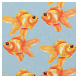かわいい金魚 ファブリック