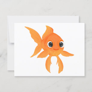 かわいい金魚 ポストカード