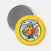 かわいい金魚 マグネット (正面/裏面)