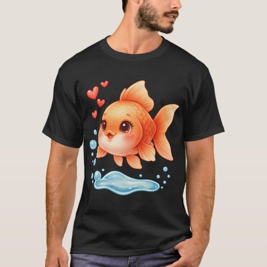 かわいい金魚 Tシャツ (正面)