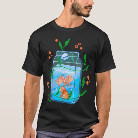 かわいい金魚 Tシャツ (正面)