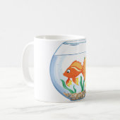 かわいい金魚imガラス コーヒーマグカップ (正面左)