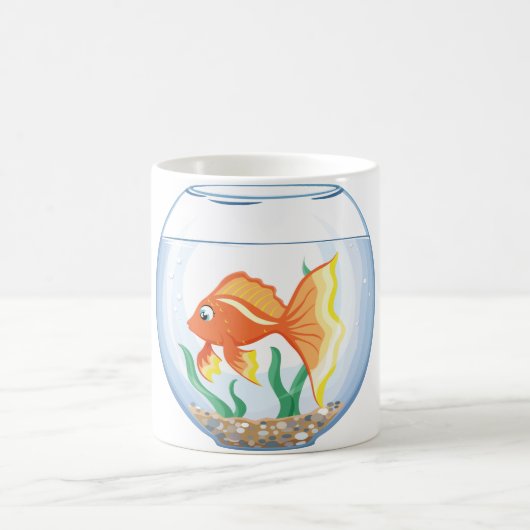 かわいい金魚imガラス コーヒーマグカップ (中央)