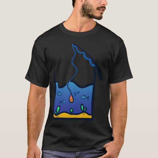かわいい釣りエサ Tシャツ (正面)