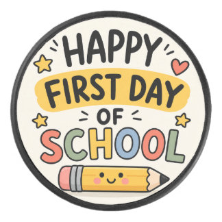 かわいい鉛筆のイラストがキュートな「おめでとう!学校が始まる日」ステッカー アイスホッケーパック