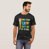 かわいい鉛筆ハッピーファースト初日の学校先生スタッド Tシャツ (正面フル)
