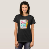 かわいい鉛筆ハロー小学校Sの初日 Tシャツ (正面フル)