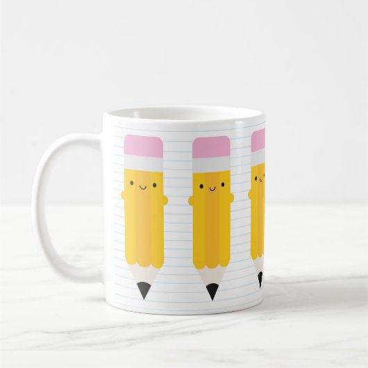 かわいい鉛筆 コーヒーマグカップ (左)