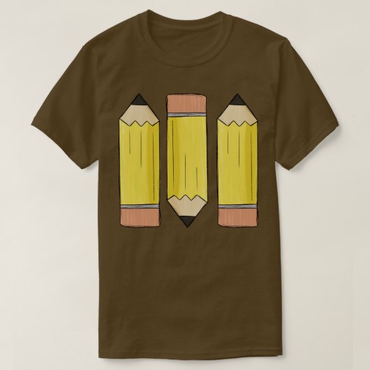 かわいい鉛筆 Tシャツ (デザイン正面)