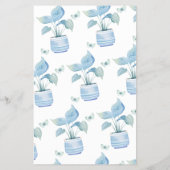 かわいい鉢植え家庭とペット チラシ (裏面)