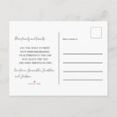 かわいい鉢植え引っ越しました発表 案内ポストカード (裏面)