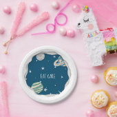 かわいい銀河系と惑星ハッピーバースデー ペーパープレート (パーティー)