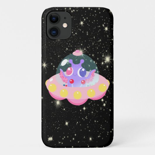 かわいい銀河系エイリアン宇宙UFO Case-Mate iPhoneケース (裏面)
