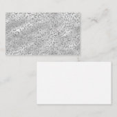 かわいい銀色のチーターヒョウの皮のプリント柄 ノートカード (正面/裏面)