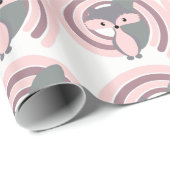 かわいい銀製のベビーの孤 ラッピングペーパー (ロールコーナー)