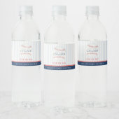 かわいい錆び私たちの小さなチャンプ野球の赤ちゃんシャワー ペットボトルラベル (ボトル)