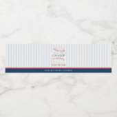 かわいい錆び私たちの小さなチャンプ野球の赤ちゃんシャワー ペットボトルラベル (シングルラベル)