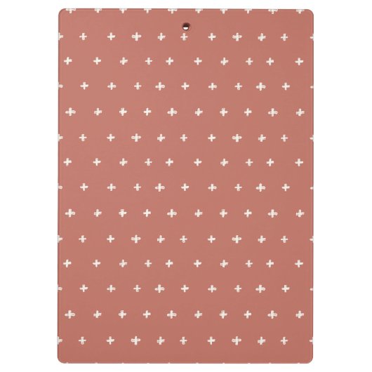 かわいい錆オレンジボホフローラレインボーウォーター色 クリップボード (裏面)