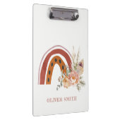 かわいい錆オレンジボホフローラレインボーウォーター色 クリップボード (右)