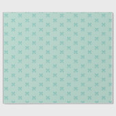 かわいい鍵オンミント ラッピングペーパー (フラット)