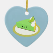 かわいい鍵ライムパイ セラミックオーナメント (正面)