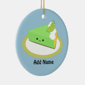 かわいい鍵ライムパイ セラミックオーナメント (右)