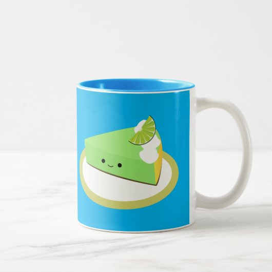 かわいい鍵ライムパイ ツートーンマグカップ (右)