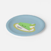 かわいい鍵ライムパイ ペーパープレート (アングル)