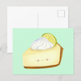 かわいい鍵ライムパイ ポストカード