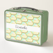 かわいい鍵ライムパイ メタルランチボックス (正面)